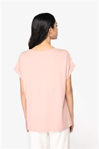T-SHIRT DONNA CON MANICA A RISVOLTO